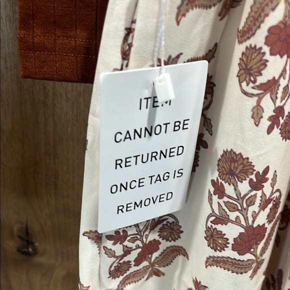 Joyfolie Bijoux Mia Joy Dress Size 7 Girls Brown and Cream Floral new never worn - Picture 6 of 12